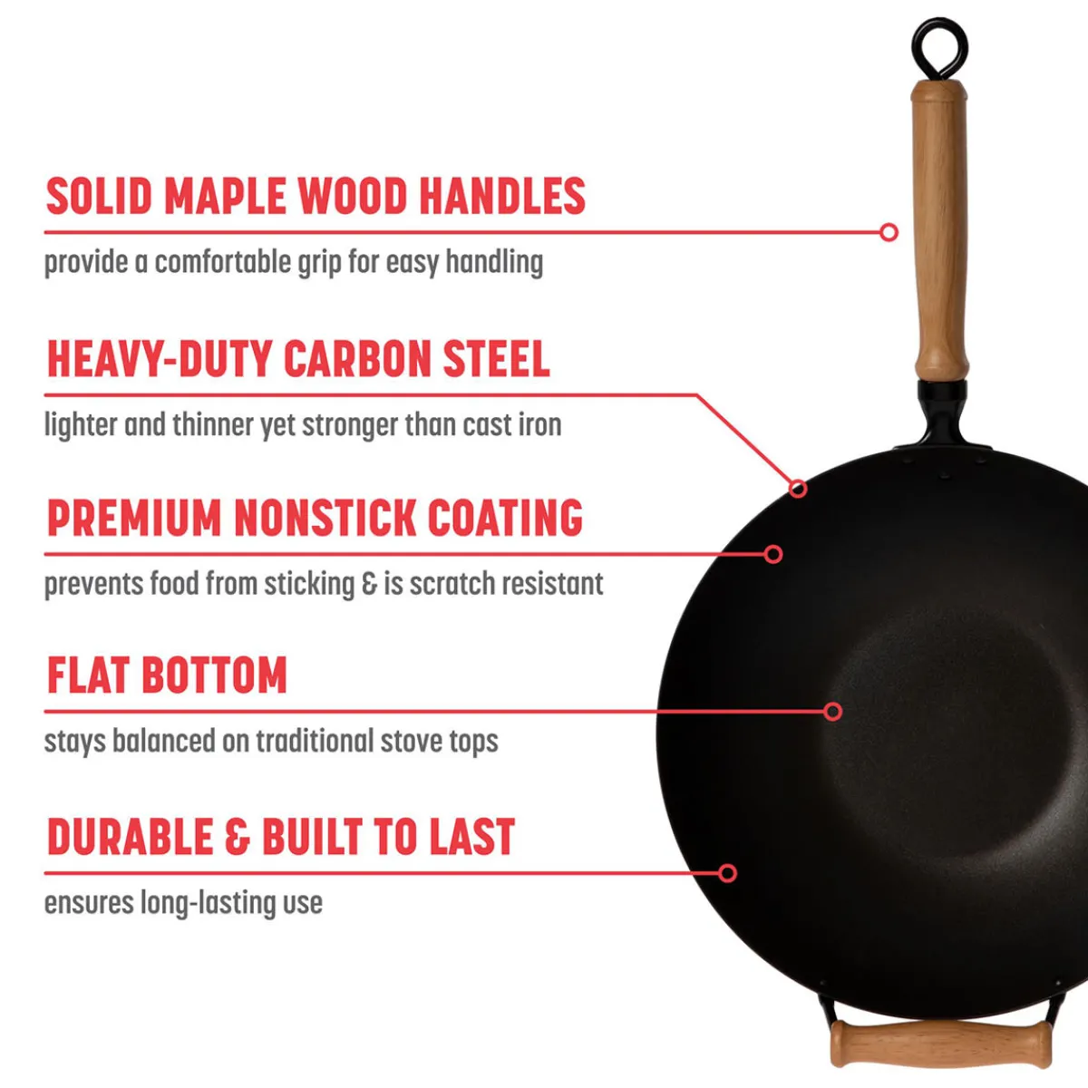 Escali Corp dba Kitchen Supply 10-Piece 14'' Nonstick Wok Set