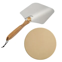 BH Home Good LLC Pizza Stone and Peel Set