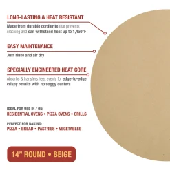 BH Home Good LLC Pizza Stone and Peel Set