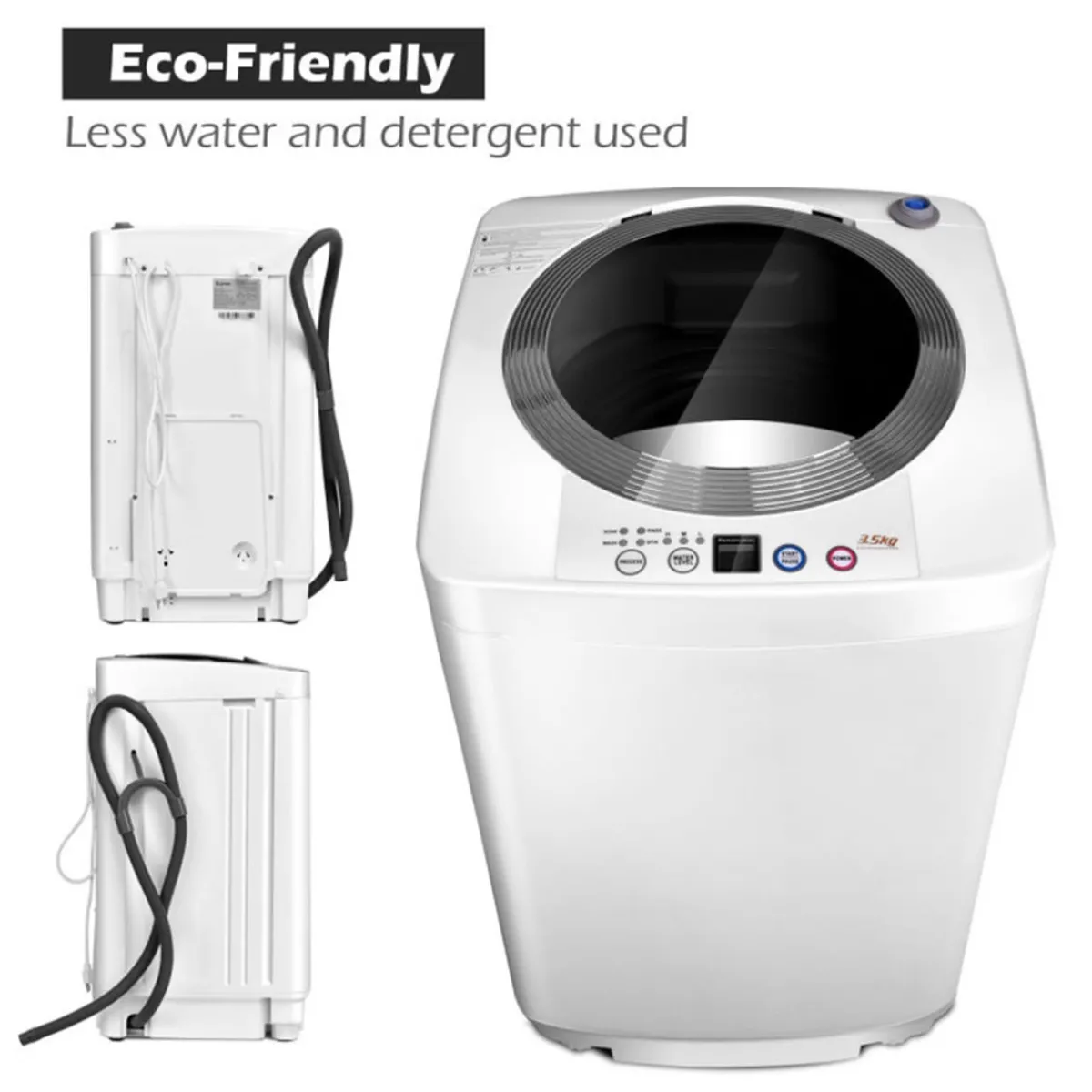 GoPlus (Costway) Portable Automatic Washing Machine with Drain Pump