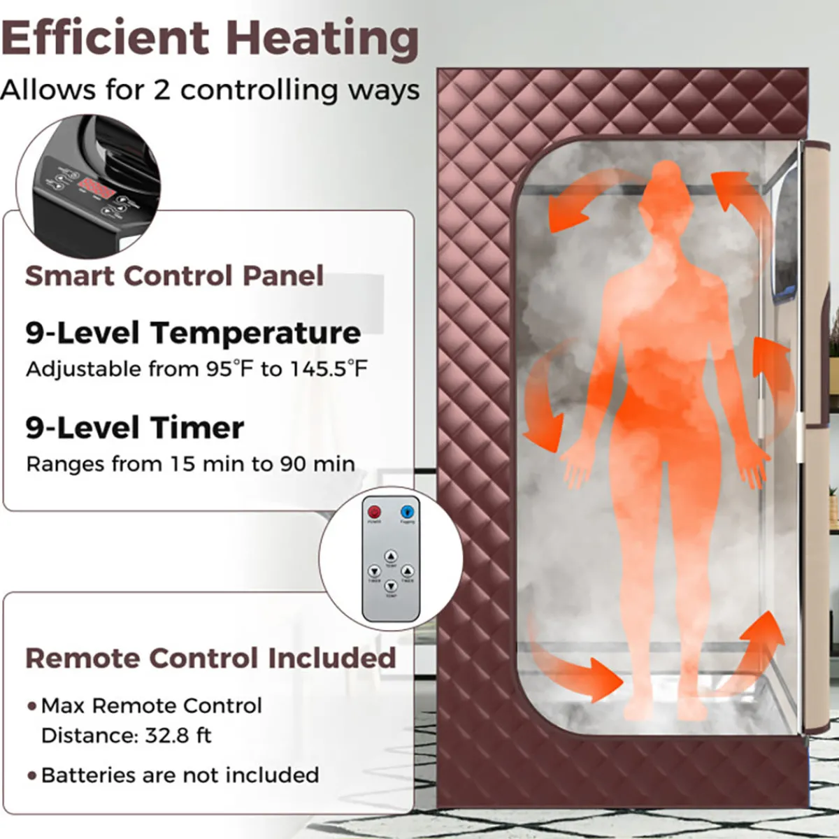 GoPlus (Costway) Portable Full Body Steam Sauna