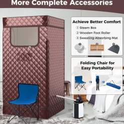 GoPlus (Costway) Portable Full Body Steam Sauna