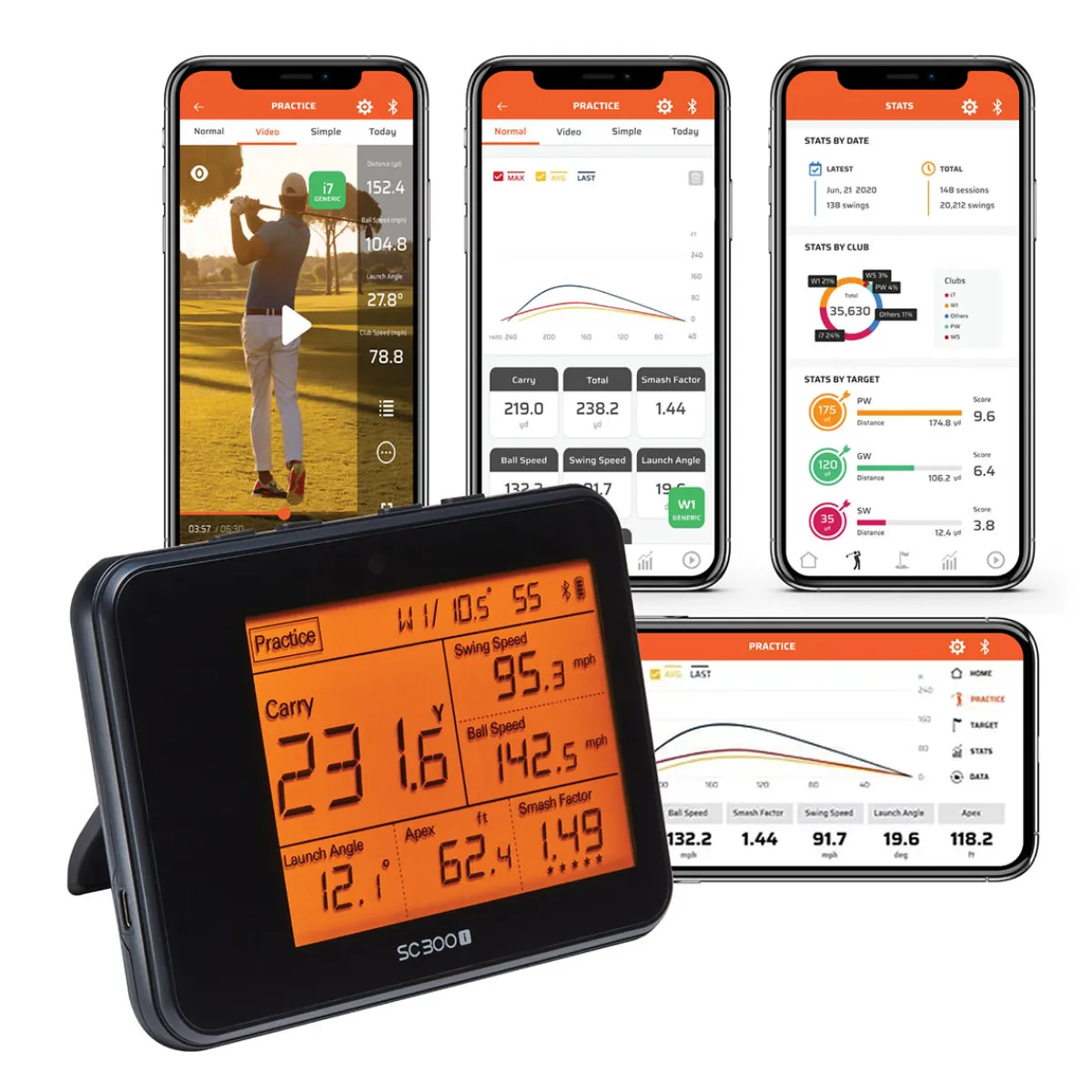 Voice Caddie (GST Solutions, Inc.) Portable Golf Launch Monitor PRO
