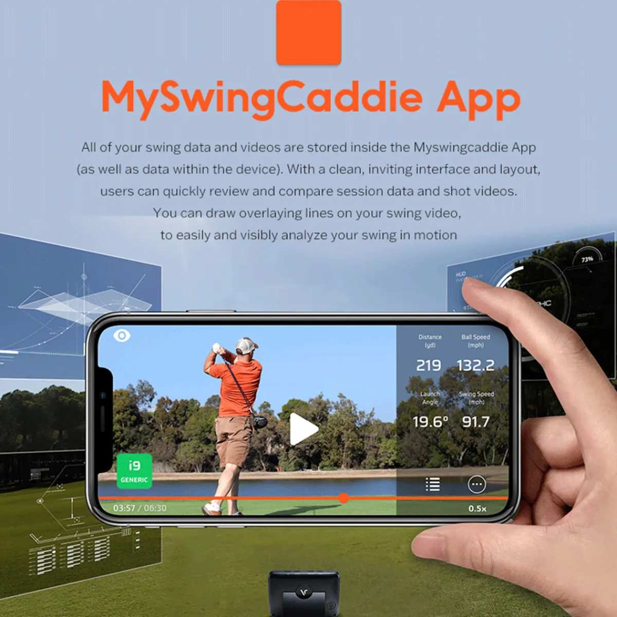 Voice Caddie (GST Solutions, Inc.) Portable Golf Launch Monitor PRO