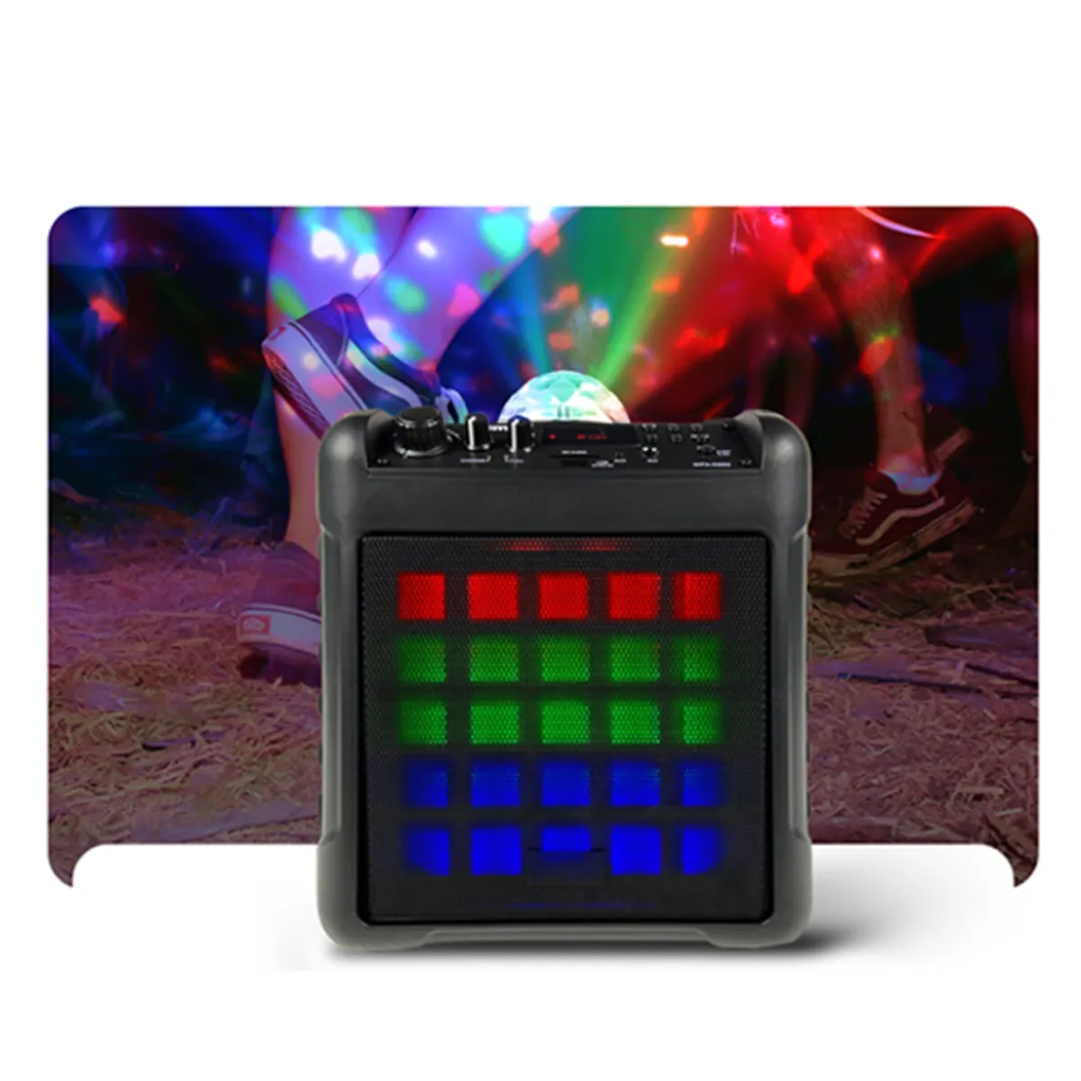 Innovative Concepts u0026 Design dba Gemini Sound Portable Karaoke Party Speaker with LED Lights