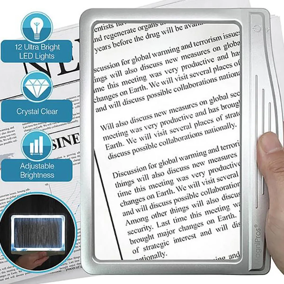 Daylight 24, Inc Portable Lighted Magnifier