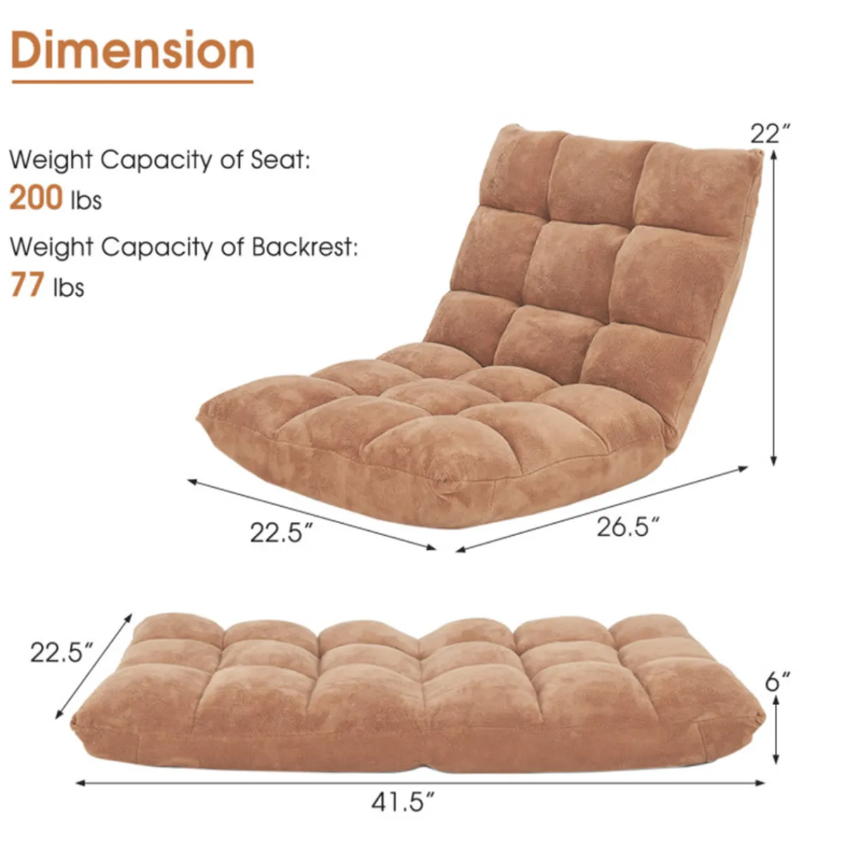 Sentry Industries, Inc. 14-Position Adjustable Cushioned Floor Chair