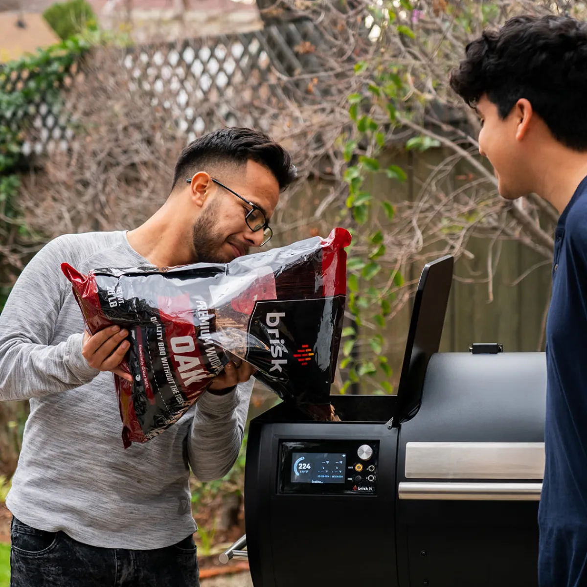 Brisk It Labs, Inc Premium Oak Wood Pellets for Smart Wood Pellet Smoker Grill