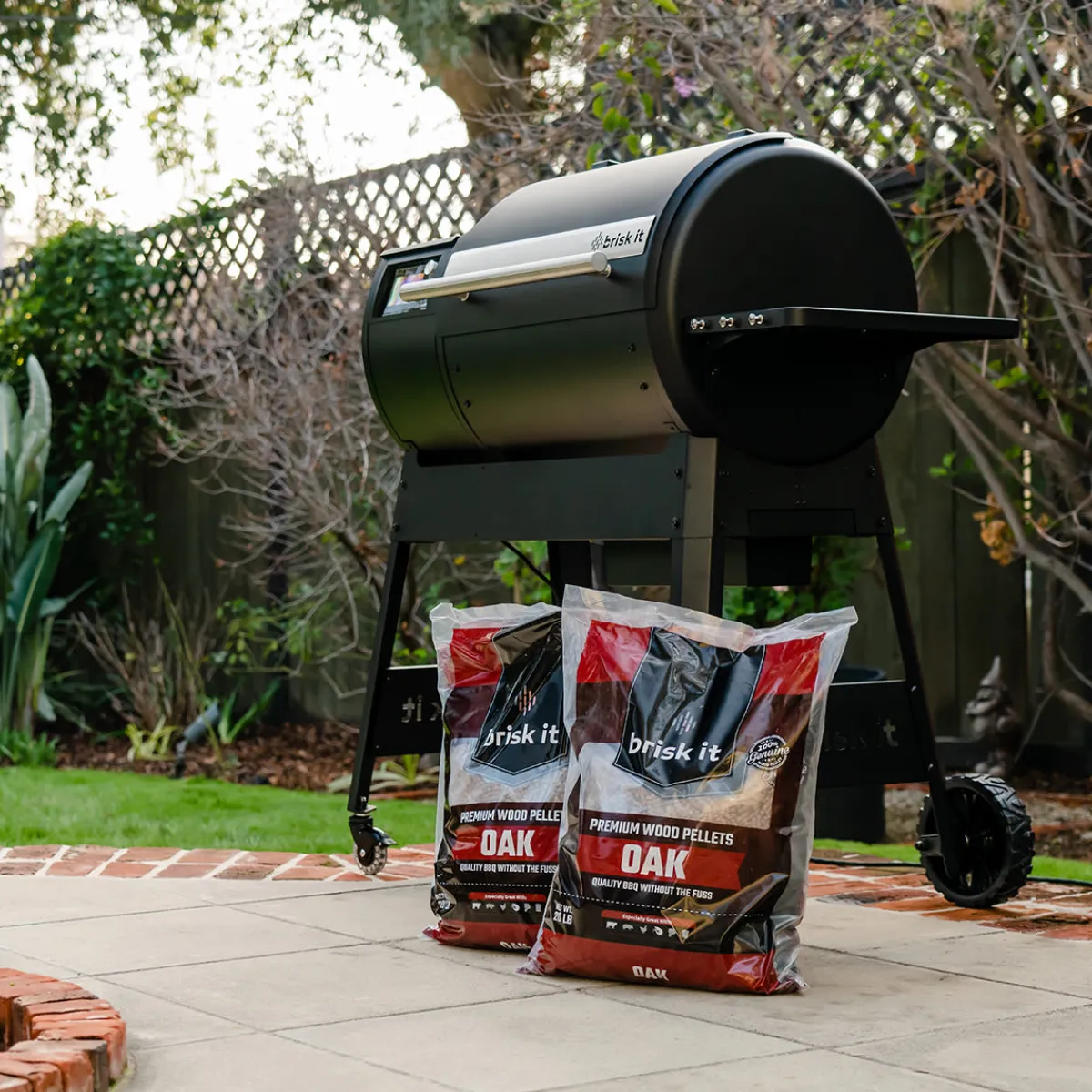 Brisk It Labs, Inc Premium Oak Wood Pellets for Smart Wood Pellet Smoker Grill