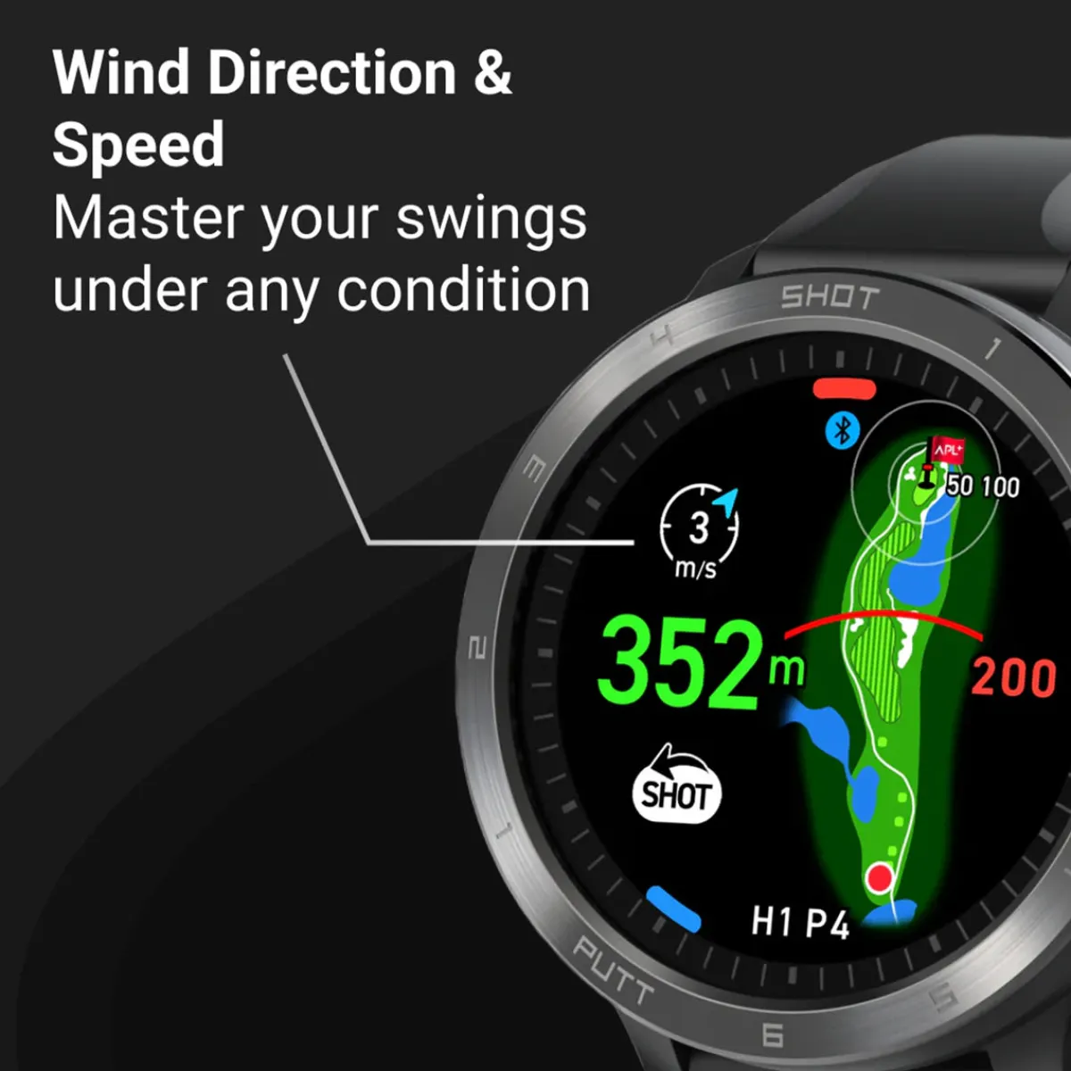 Sharper Image PRO Advanced GPS Golf Watch