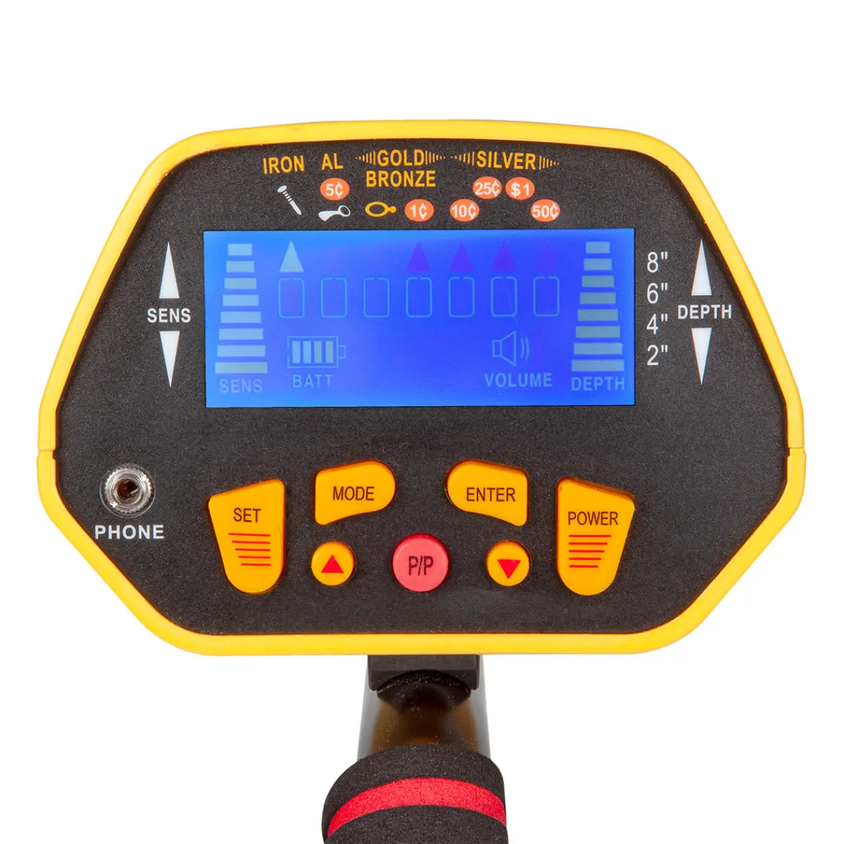 Explore Scientific LLC Pro Digital Metal Detector with Headphones