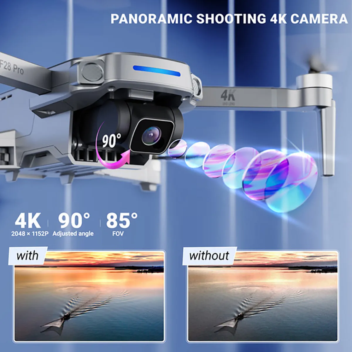 Fotorama USA, LLC Pro Foldable Drone with 4K FHD Camera