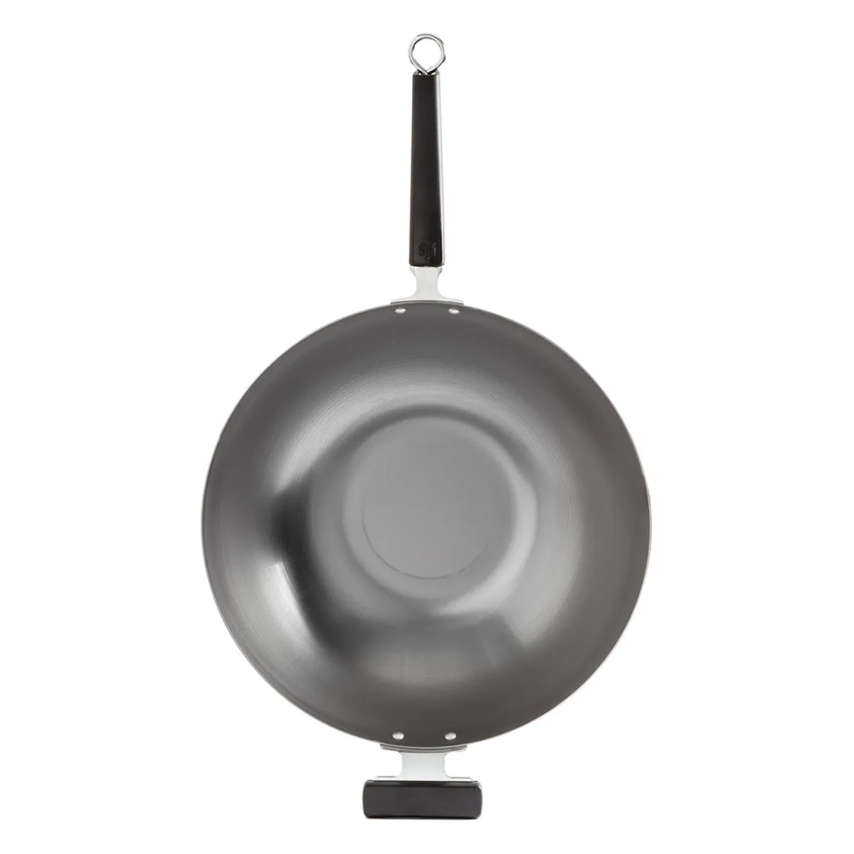Livwell Brands LLC Professional 14-inch Carbon Steel Flat Bottom Wok