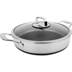 MI - Uutensil Ltd 5-Quart Stainless Hybrid Nonstick Saute Pan with Lid