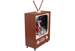 Gordon Companies Inc 12" LED Musical Snowing Santa TV Set