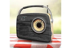 Naxa Electronics Retro AM/FM Radio with Bluetooth
