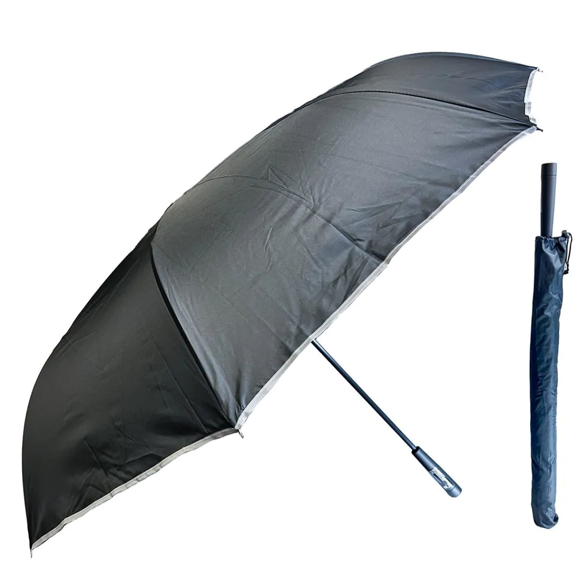 Flipo Group, Inc. Reverse Folding Windproof Umbrella with Flashlight