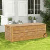 GoPlus (Costway) Rolling Patio Wooden Deck Box