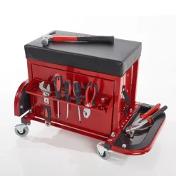 Sharper Image Rolling Toolbox Stool by