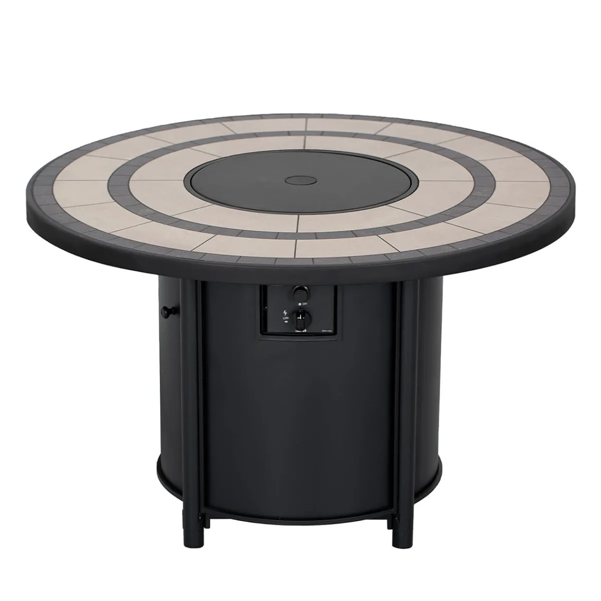 Shinerich International Inc Round Propane Gas Fire Pit Table