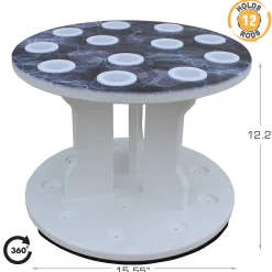 ReelSonar Inc Round Spinning 12 Fishing Rod Rack
