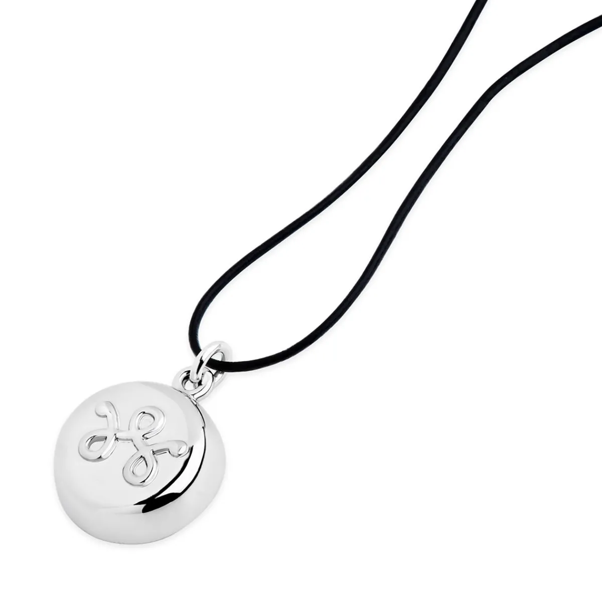 invisaWear Technologies Corporation Safety Silver Leather Necklace