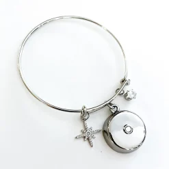 invisaWear Technologies Corporation Safety Star Burst Charm Bracelet with Crystal Pendant