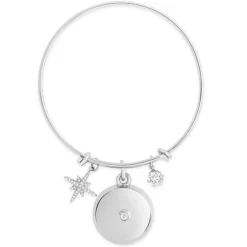 invisaWear Technologies Corporation Safety Star Burst Charm Bracelet with Crystal Pendant