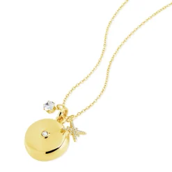 invisaWear Technologies Corporation Safety Star Burst Charm Necklace with Crystal Pendant