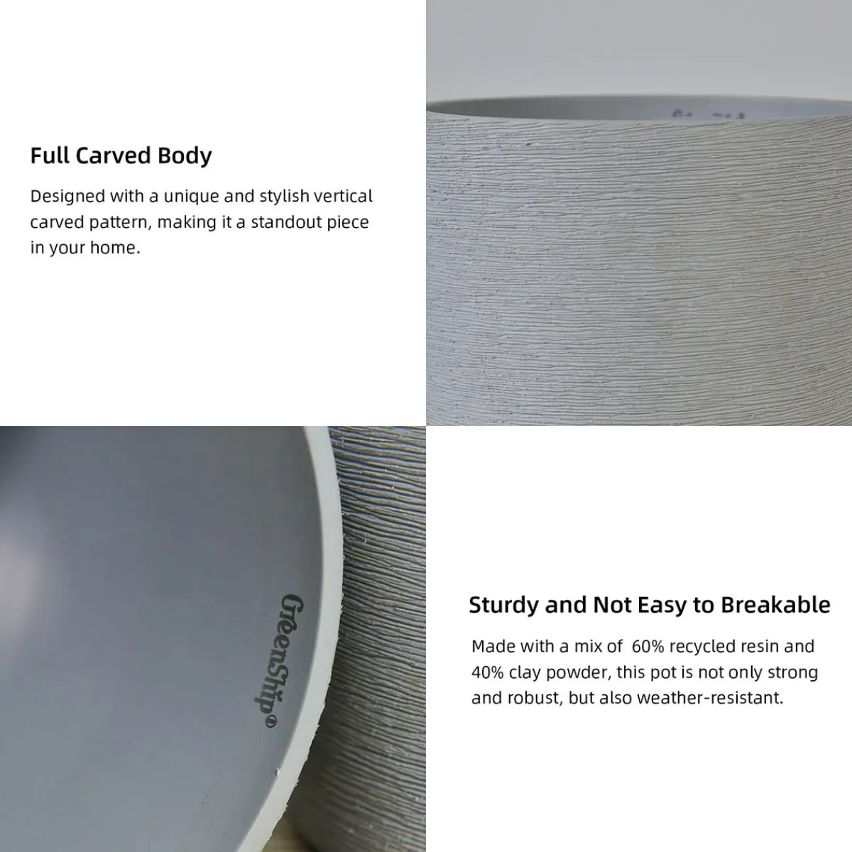 Bloomscape Self-Watering Cylinder Pot System for Indoor Plants (Set of 3)