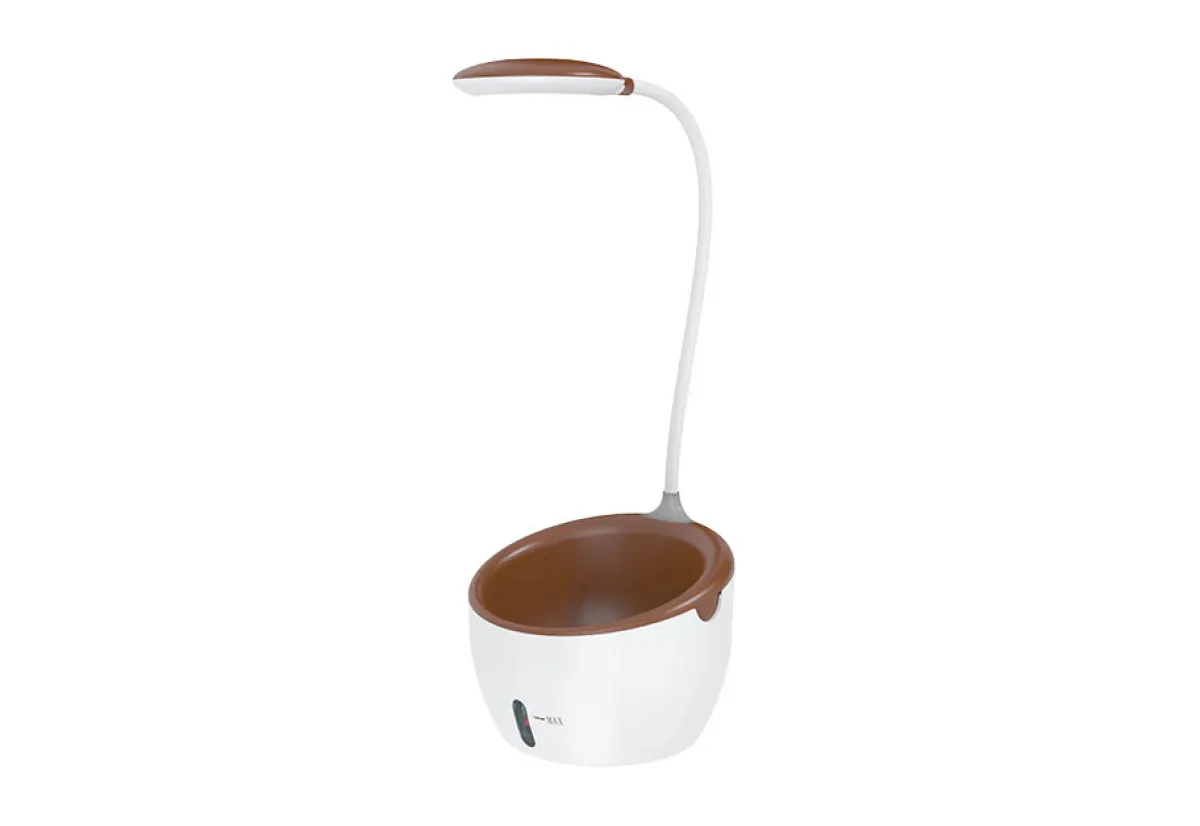 Modern Sprout, LLC. Self-Watering Planter with LED Grow Light