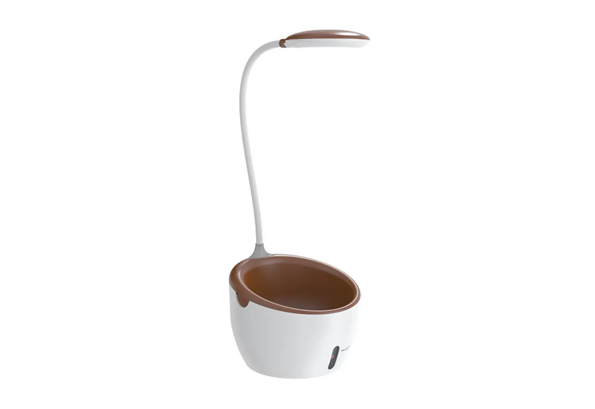 Modern Sprout, LLC. Self-Watering Planter with LED Grow Light
