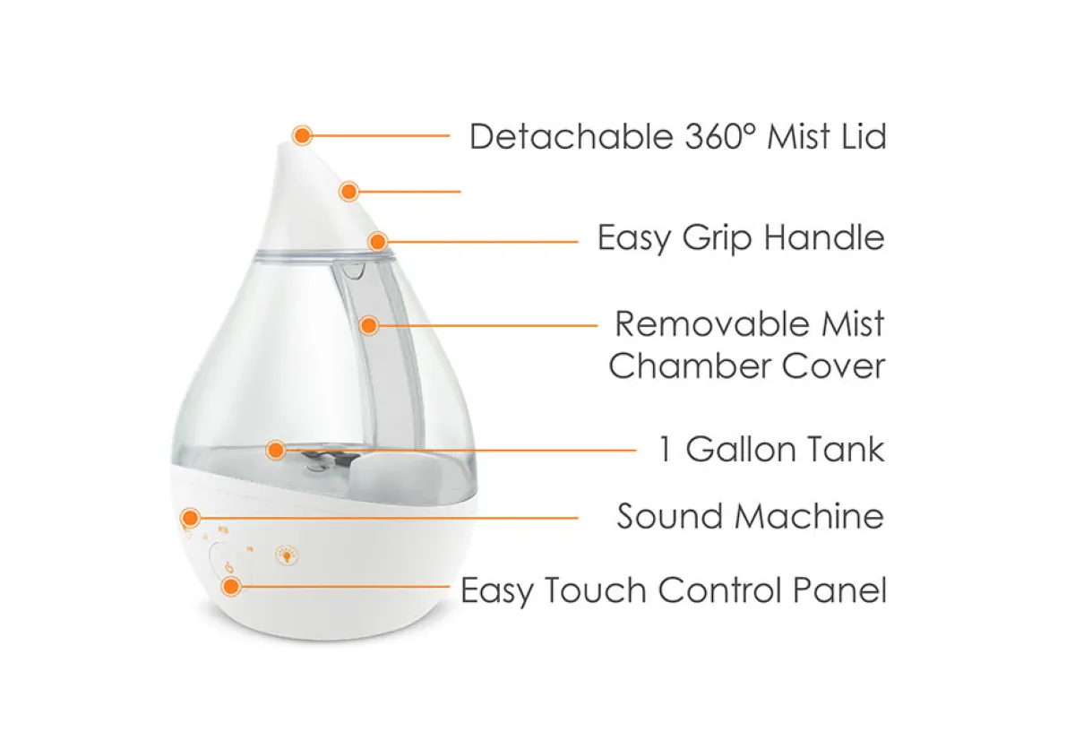 Crane USA, INC Sleep Humidifier with Soothing Sounds