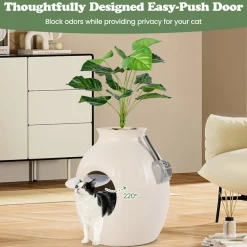 GoPlus (Costway) Smart Plant Hidden Litter Box with Odor Control