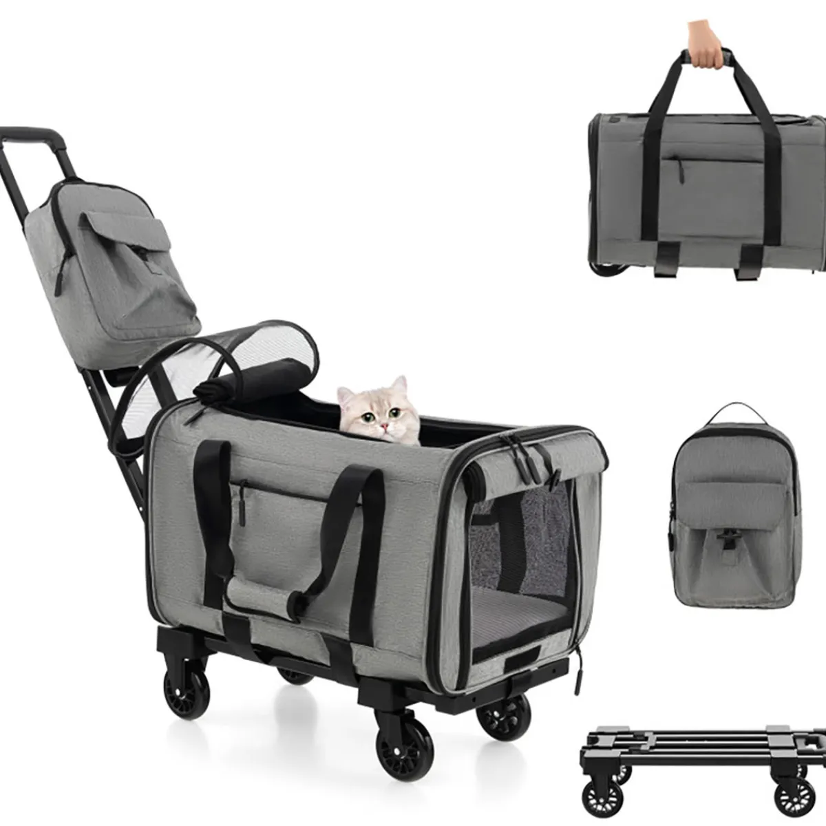 Overland LLC Soft Rolling Pet Carrier