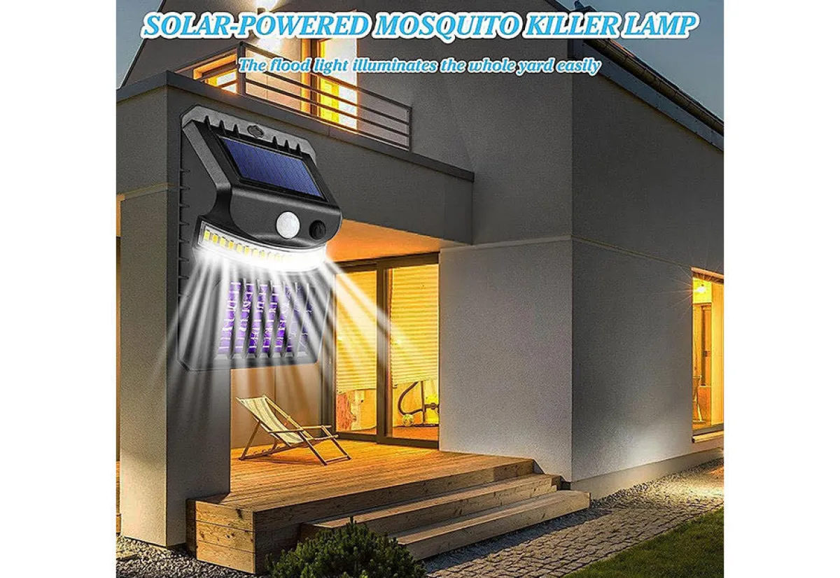 Teleshop Inc. Solar Bug Zapper Motion Sensor Lights