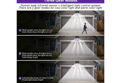 Teleshop Inc. Solar Bug Zapper Motion Sensor Lights