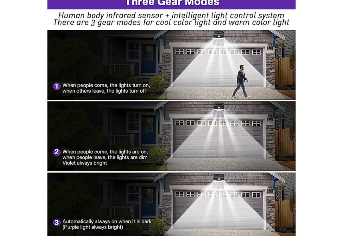 Teleshop Inc. Solar Bug Zapper Motion Sensor Lights