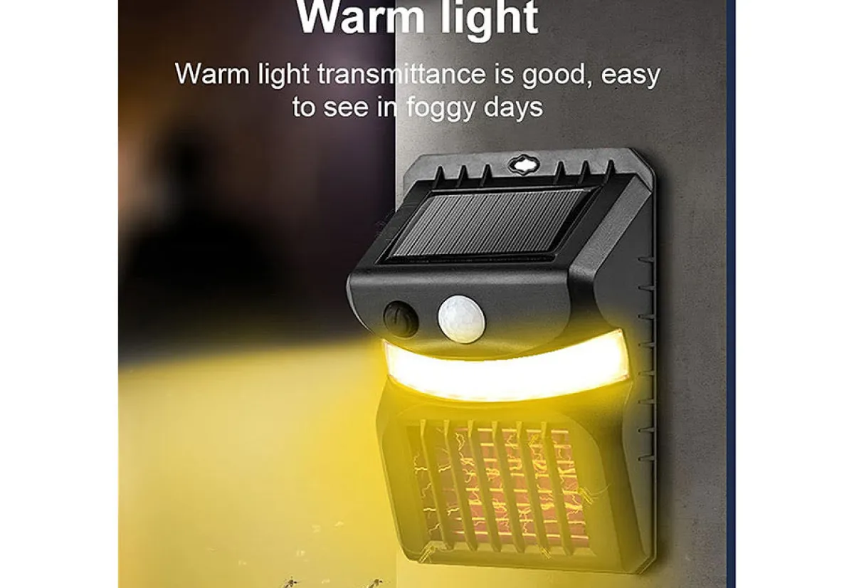 Teleshop Inc. Solar Bug Zapper Motion Sensor Lights