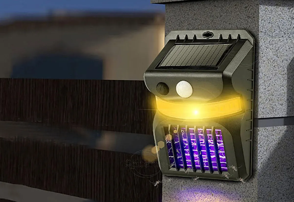 Teleshop Inc. Solar Bug Zapper Motion Sensor Lights