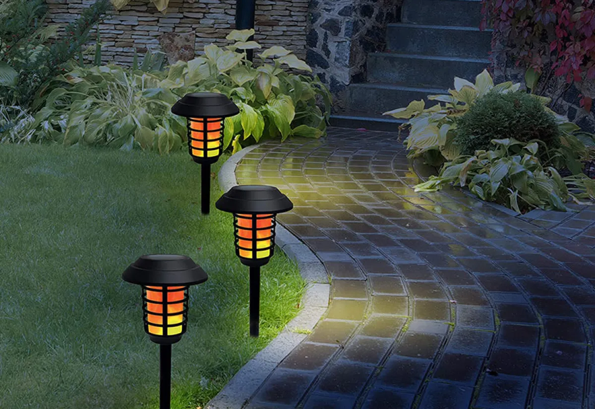 Maxsa Innovations Solar Pathway Lights (Set of 4)