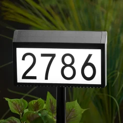 Sharper Image Solar Powered Address Sign