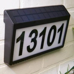 Sharper Image Solar Powered Address Sign