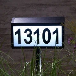 Sharper Image Solar Powered Address Sign
