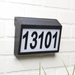 Sharper Image Solar Powered Address Sign