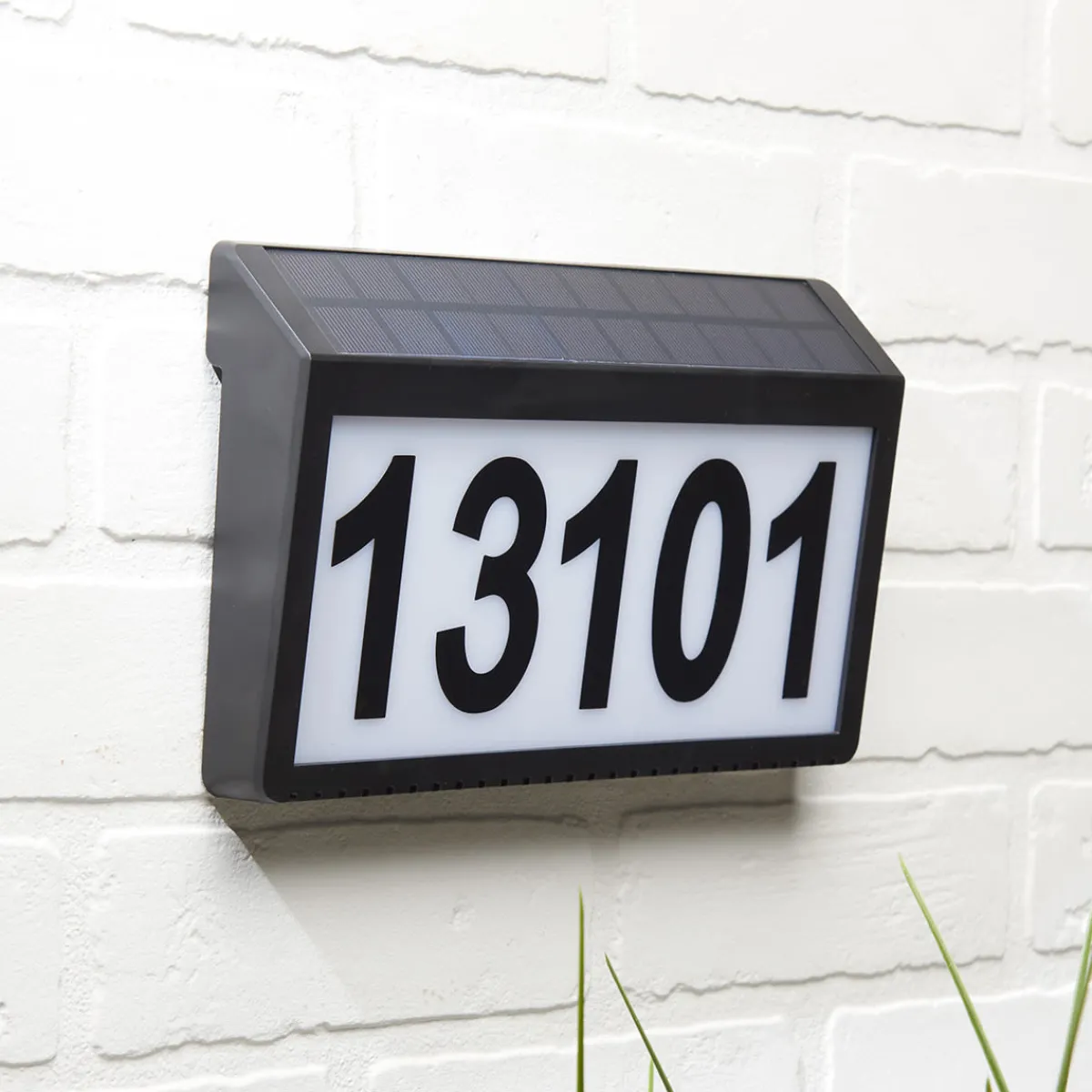 Sharper Image Solar Powered Address Sign