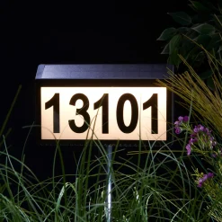 Sharper Image Solar Powered Address Sign