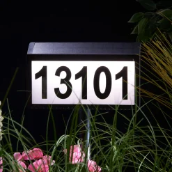 Sharper Image Solar Powered Address Sign