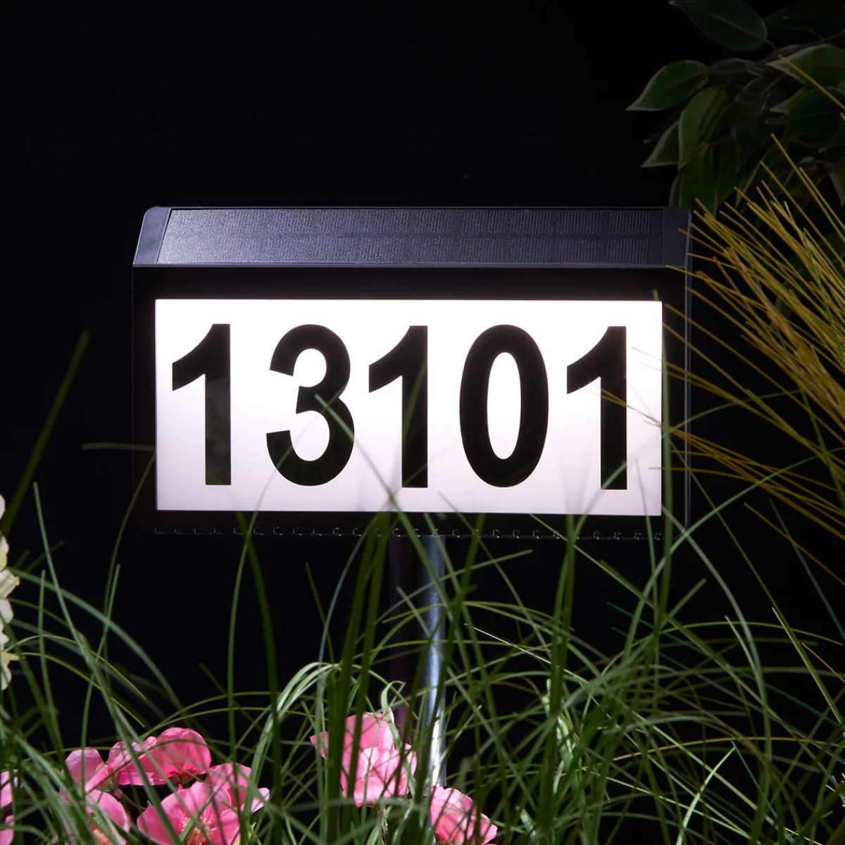 Sharper Image Solar Powered Address Sign