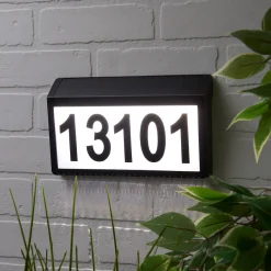 Sharper Image Solar Powered Address Sign
